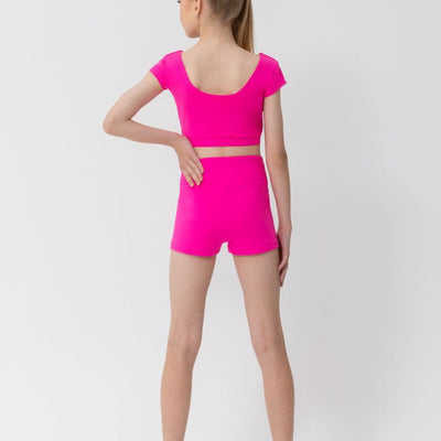 Bobby crop hot pink