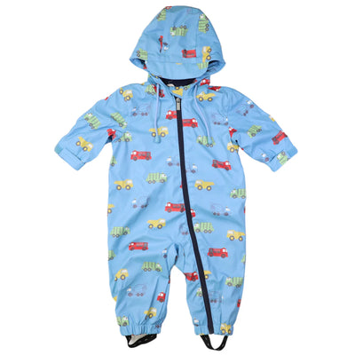 Truck polar fleece lined rain suit (airie blue)