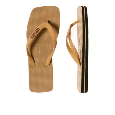 Damien Hall kids tan thongs