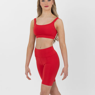 Performance red crop top CPCT01-R-CXL
