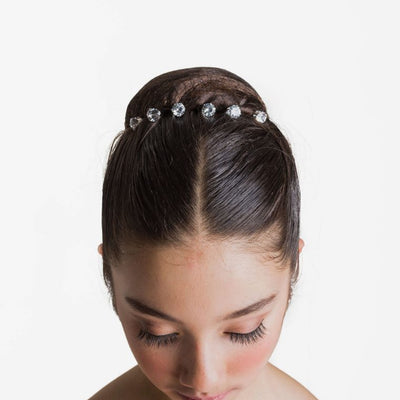 Diamonte bun pins