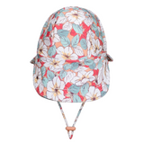Swim Legionnaire Flap Beach Hat - Hibiscus