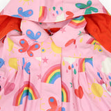 Spring Rainbow Raincoat Pink