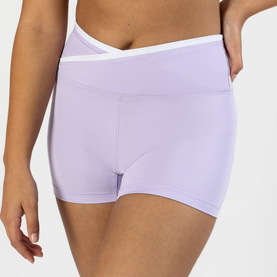 COLETTE CROSS FRONT SHORTS LILAC