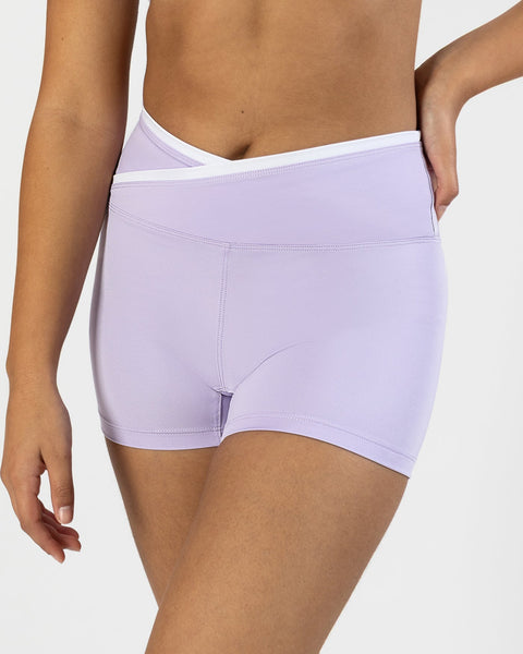 COLETTE CROSS FRONT SHORTS LILAC