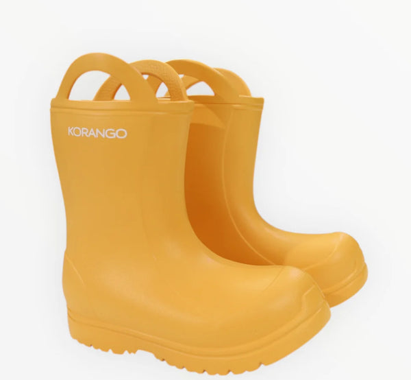 Yellow Lightweight Rain Boots