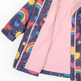 Spring Rainbow Raincoat Navy