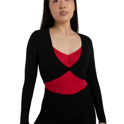 Harmonie Cropped Pinch Sweater