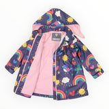 Spring Rainbow Raincoat Navy