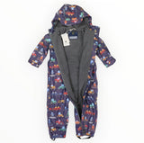 On the farm rain jumpsuit Navy