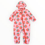 Strawberries and sprinkles rainsuit