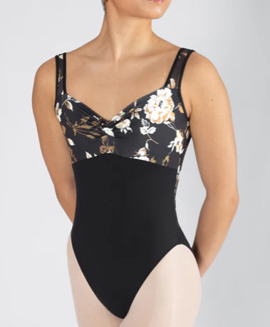 Clara Cross Back Leotard - Noir