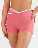 COLETTE CROSS FRONT SHORTS CORAL