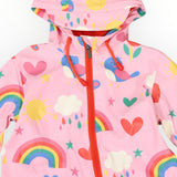 Spring Rainbow Rainsuit Pink