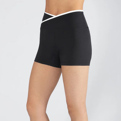 Colette Black Cross Front Short