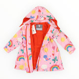 Spring Rainbow Raincoat Pink