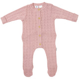 Fine cable pink romper