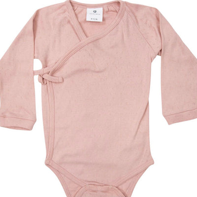 Organic baby bodysuit pink