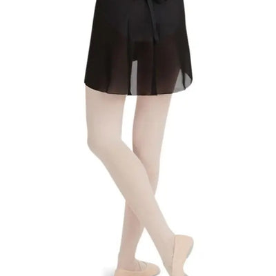 Capezio Georgette Wrap Skirt - Black