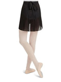 Capezio Georgette Wrap Skirt - Black