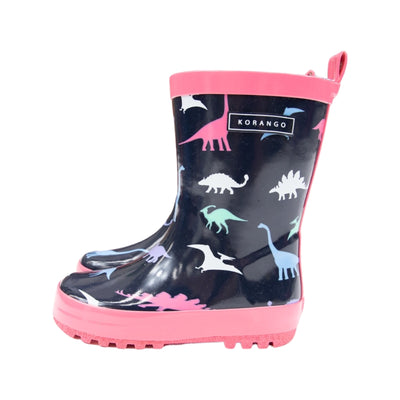 Dino rain boot