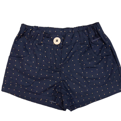 Korango navy gold spotted shorts