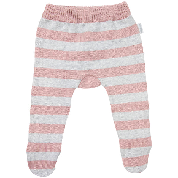 Korango Striped Knit Leggings (pink)