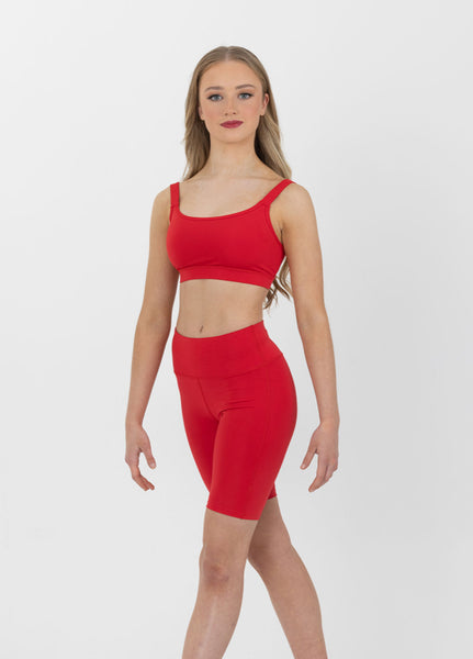 Performance red crop top CPCT01-R-CXL